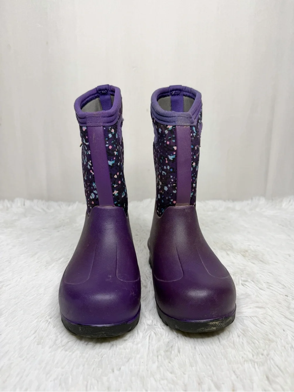 BOGS / Purple Spotted Neo Classic Winter Snow Boots / 12 (kids)